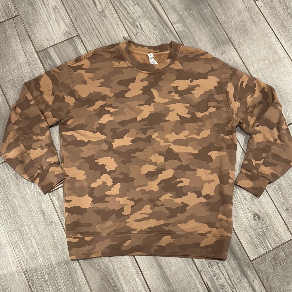 Lululemon camo neutral oversized sweatshirt size 4
